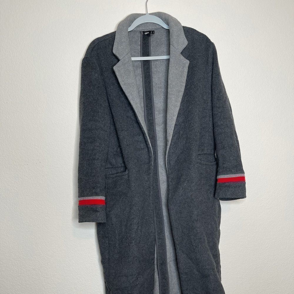 ASOS wool blend open coat - Picture 2 of 6